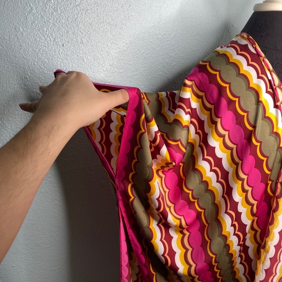 New Cato Retro Long Fringe Kimono - Picture 6 of 12